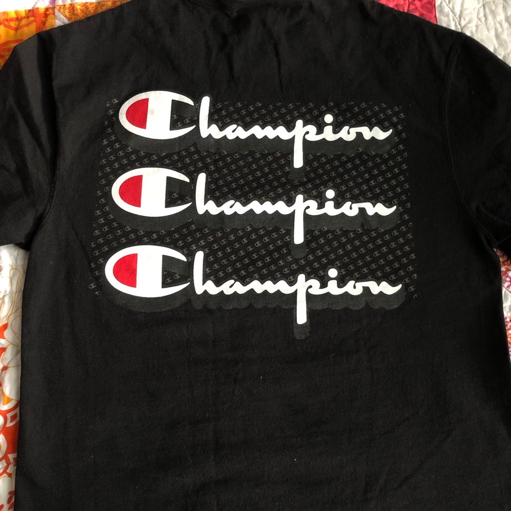 🌟 Black Champion Tee - Picture 2 of 3